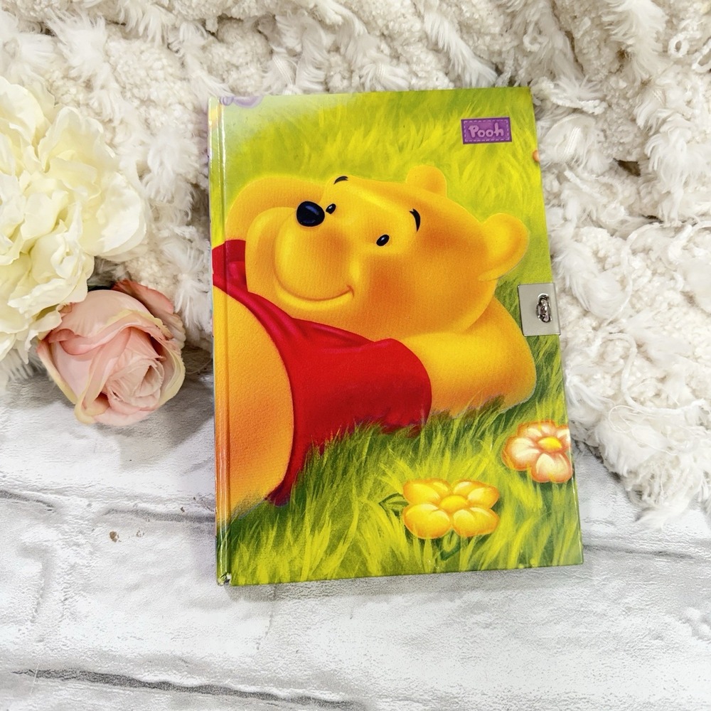 Vtg Disney Winnie the Pooh Girls Locking Diary Journal Book 90's Y2K ( No Lock ) - Picture 11 of 11